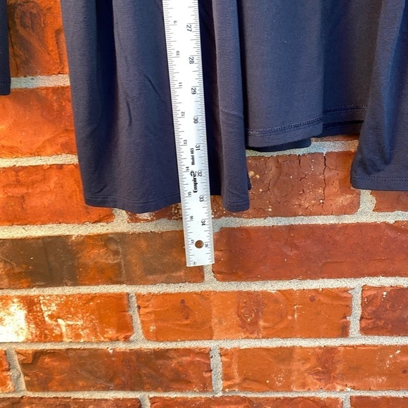 J.Jill Womens Large Tall Blue Cardigan Split Black Minimalist Lagen Look Capsule - Picture 7 of 9